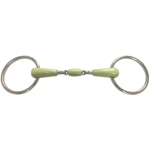 Jacks Apple Mouth Double Jointed Ring Snaffle Bit