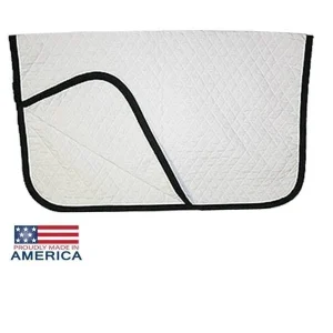 Jacks Baby Saddle Pad 27" x 33-1/2" White/Black