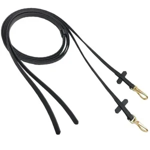 Jacks Beta Bit Stop Reins 5/8" X 7' Black