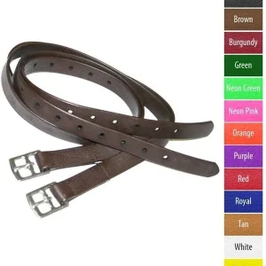 Jacks Beta Stirrup Straps - Sold in Pairs 48" Blac