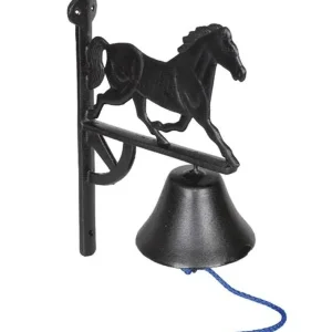 Jacks Cast Iron Dinner Bell 13" x 9" Black
