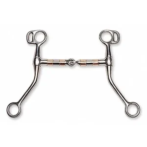 Jacks Copper Rollermouth Snaffle Bit