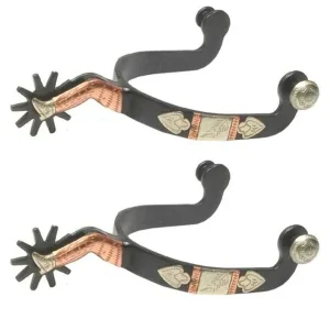Jacks Gal Leg Spurs with Copper and Silver Trim So