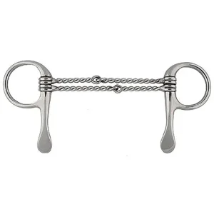 Jacks Half Cheek Double Twisted Wire Bit 5" Stainl