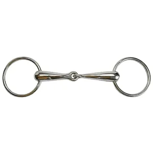 Jacks Hollow Mouth Loose Ring Snaffle Bit - 13mm Mouth Thickness