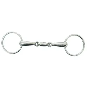 Jacks Horizontal Elliptical Link Loose Ring Snaffl