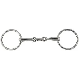 Jacks Horizontal Elliptical Link Snaffle Bit 5" St