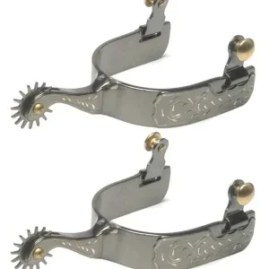 Jacks Rock Grinder Spurs with Engraved Trim Sold i