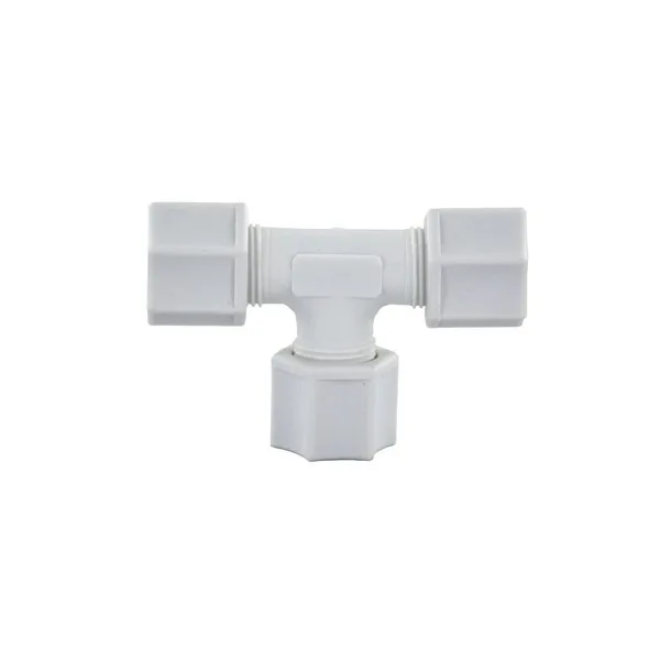JACO Union Tee - 1/4" Tube O.D. Female x 1/4" Tube O.D. Female x 1/4" Tube O.D. Female