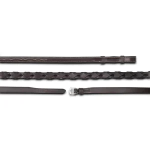 Jake Adams Raised Fancy Stitched Leather Laced Reins