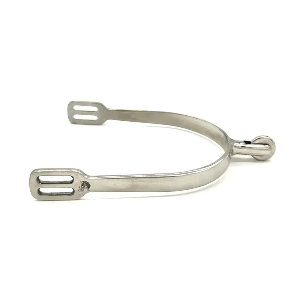 Jake Adams Vertical Smooth Rowel Spur Short Neck