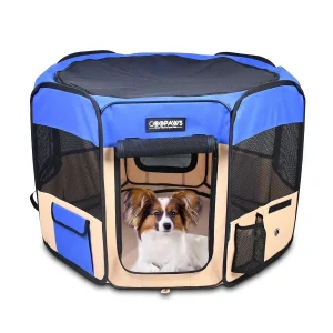 JESPET Pet Dog Playpens 36 in, 45 in & 61 in Portable Soft Dog Exercise Pen Kennel with Carry Bag for Puppy Cats Kittens Rabbits, Indoor/Outdoor Use