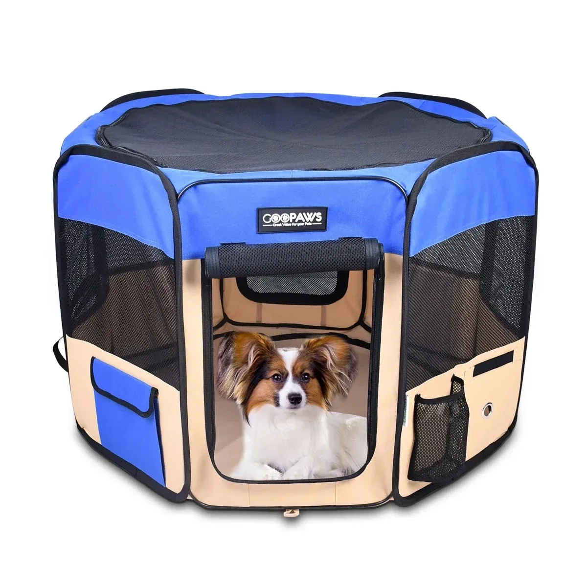 JESPET Pet Dog Playpens 36 in, 45 in & 61 in Portable Soft Dog Exercise Pen Kennel with Carry Bag for Puppy Cats Kittens Rabbits, Indoor/Outdoor Use