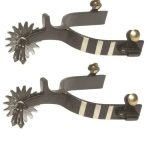 Jingle Bob Spurs with Engraved Stainless Steel Bar
