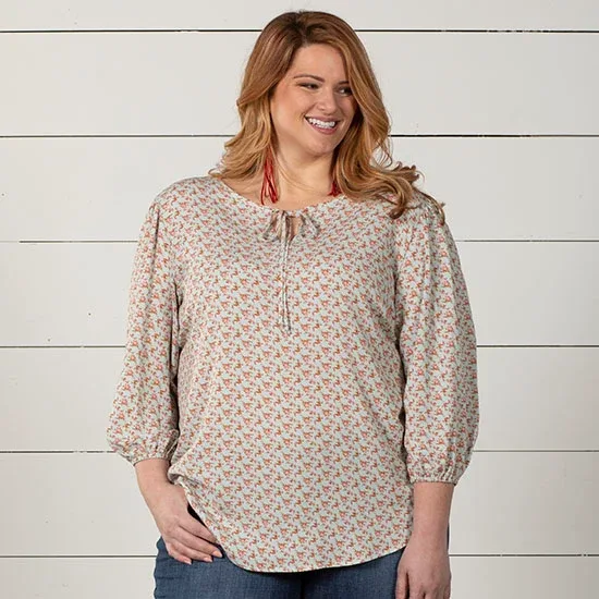 Jody Women's Beth Beamin' In Light Blue Plus Top - Image 2