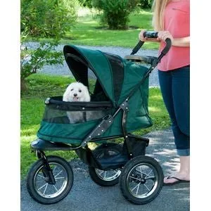 Jogger No-Zip Pet Stroller - Forest Green - Image 2