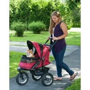Jogger No-Zip Pet Stroller - Rugged Red - Image 2