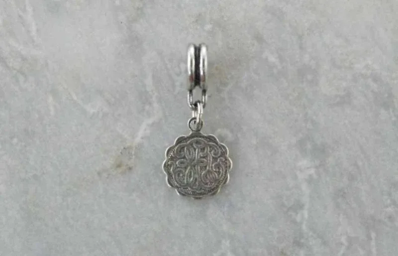 Joppa Faux Monogram Dangle Charm Sil