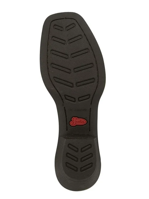 Justin Ladies Stampede Sq Toe Brandy Boots - Image 2
