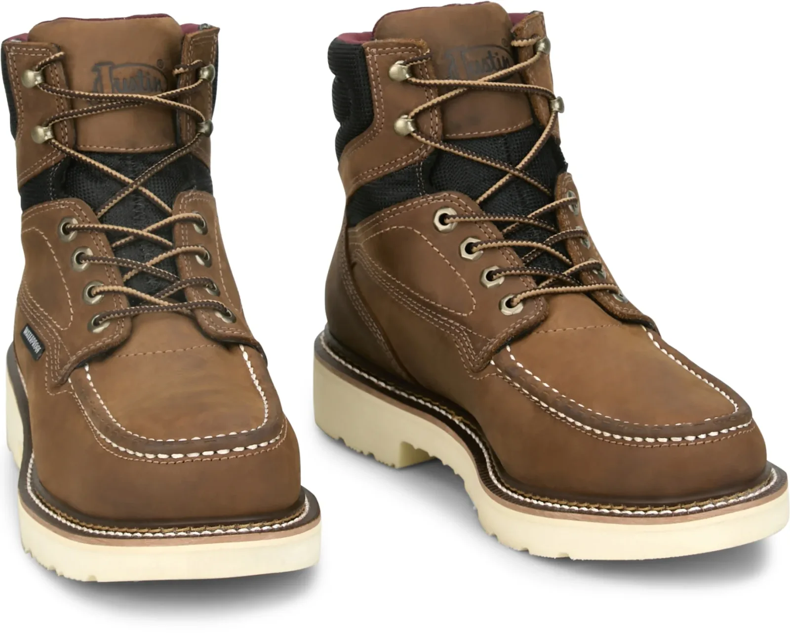 Justin Mens Bristol 6" Waterproof Steel Toe Boots - Image 2