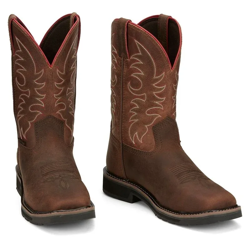 Justin Mens Driller WP SteelToe Boot