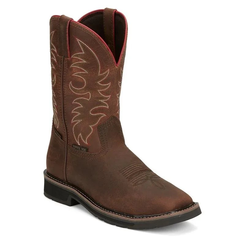 Justin Mens Driller WP SteelToe Boot - Image 2