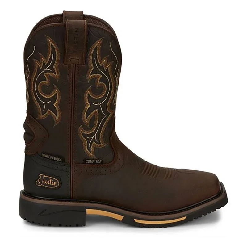 Justin Mens Stampede Joist WP Comp Toe Boots - Image 2