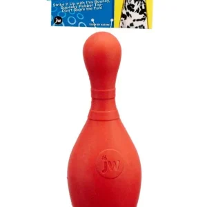 JW Pet Bouncin' Bowlin Pin Dog Toy Assorted LG