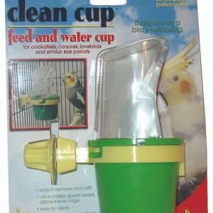JW Pet Clean Cup Bird Feed and Water Cup Assorted MD 5oz