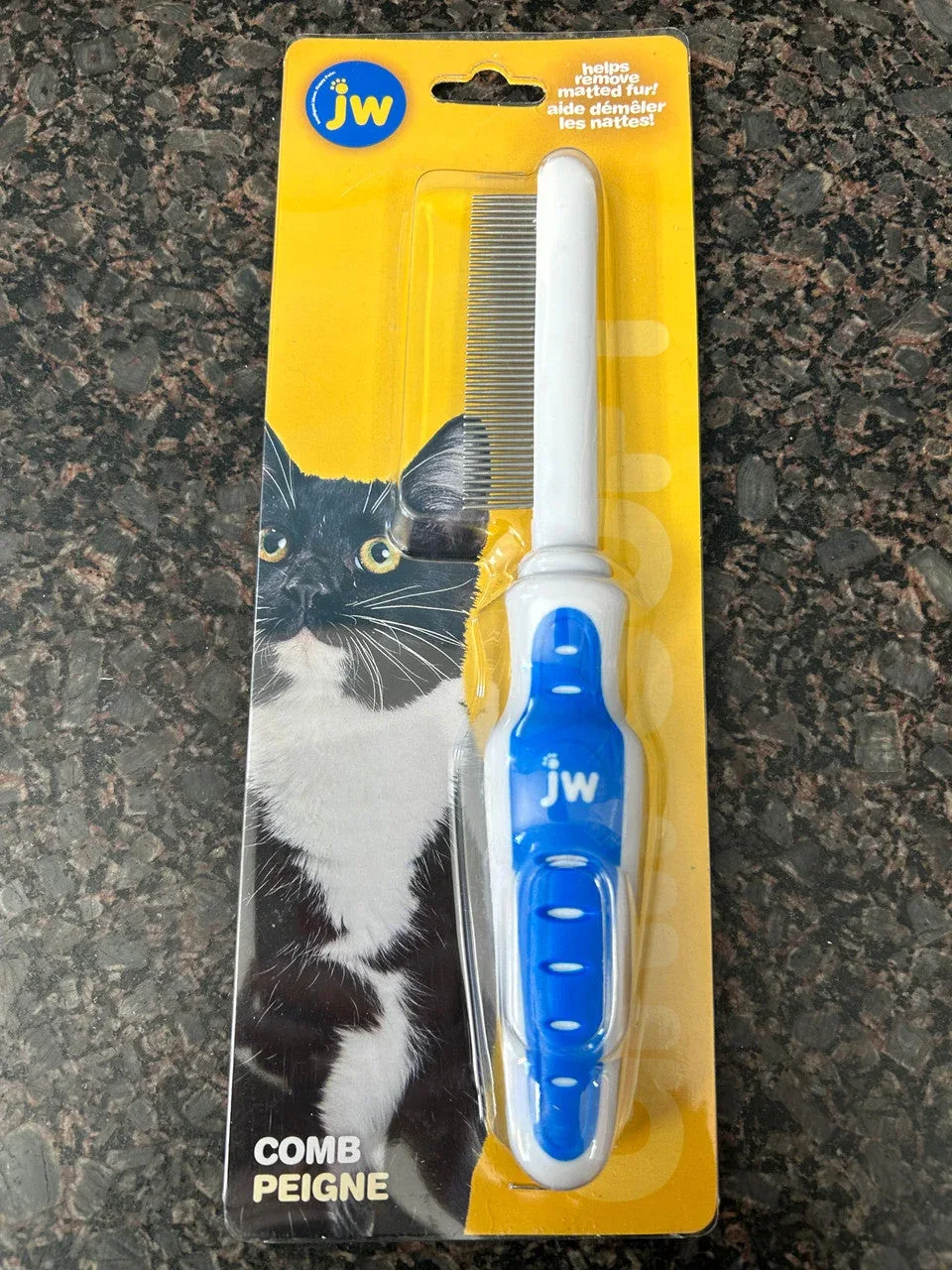 JW Pet Company Grip Soft Cat Comb {L+1x} (DD)