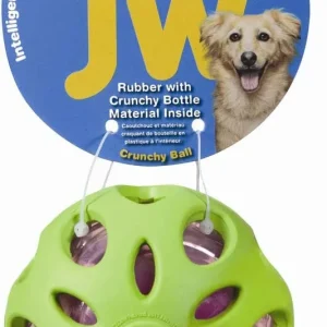 JW Pet Crackle Heads Crackle Ball Dog Toy Assorted MD