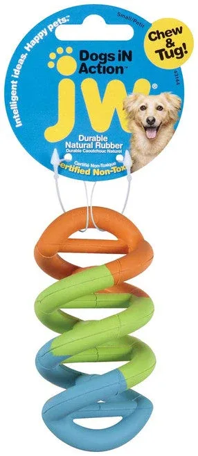 JW Pet Dogs in Action Rubber Dog Toy Multi-Color SM - Image 2