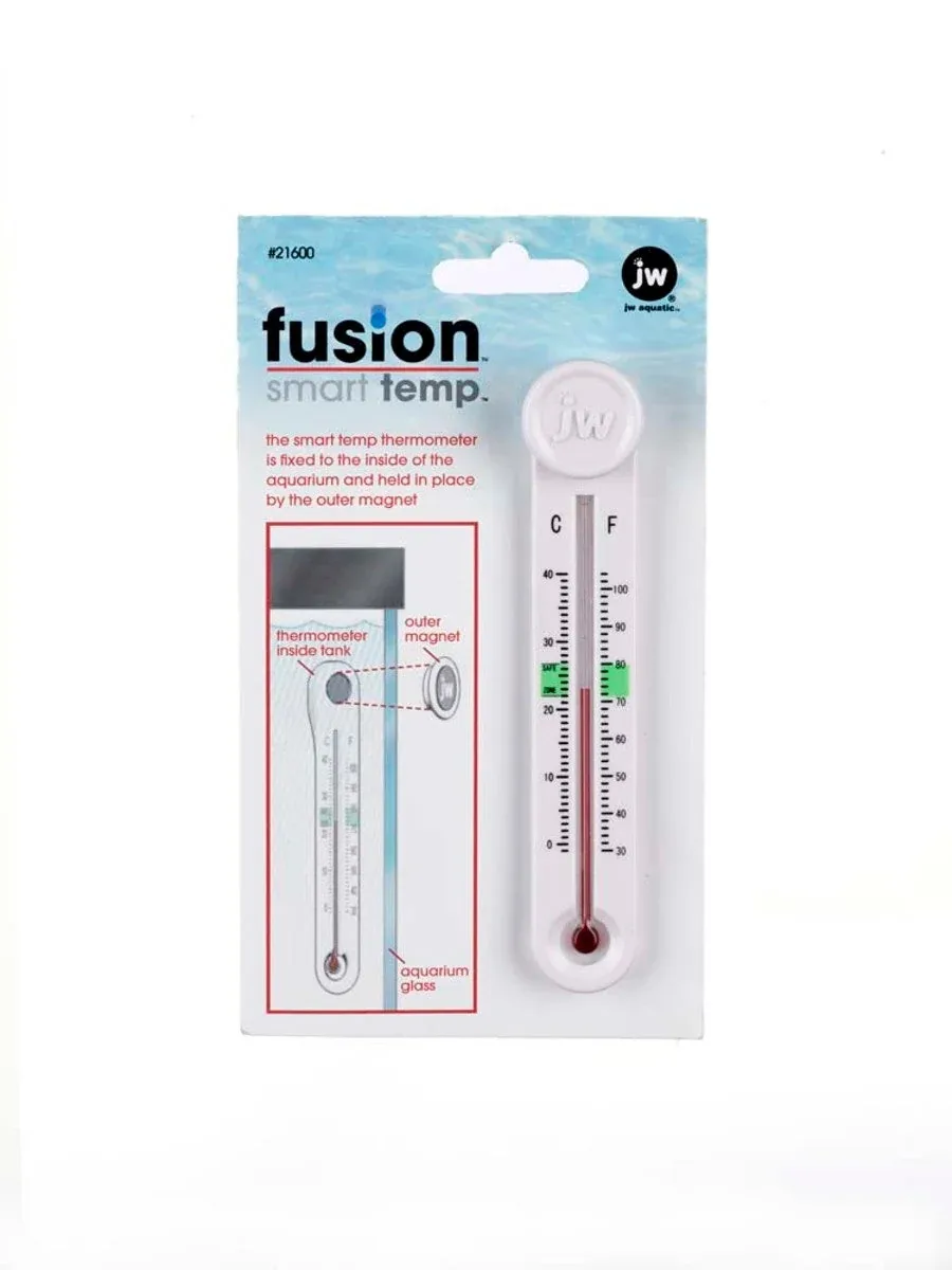 JW Pet Fusion Smart Temp Aquarium Thermometer White, 1ea/One Size