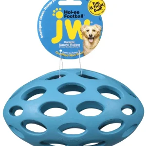 JW Pet Hol-ee Football Dog Toy Assorted LG