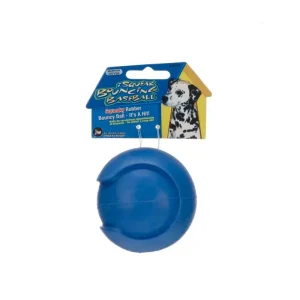 JW Pet iSqueak Bouncin' Dog Toy Baseball Assorted MD