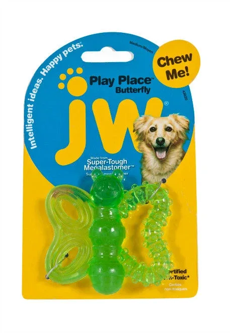 JW Pet PlayPlace Butterfly Teether Dog Toy MD - Image 2