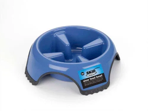 JW Pet Skid Stop Slow Feed Dog Bowl Assorted MD - Image 2