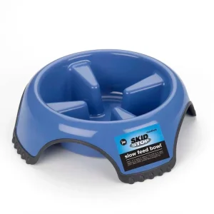 JW Pet Skid Stop Slow Feed Dog Bowl Assorted MD