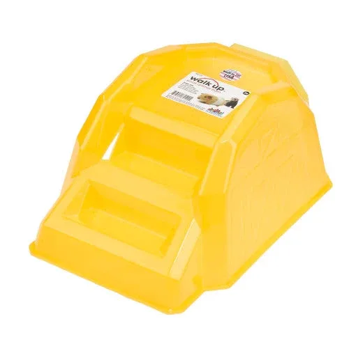 JW Pet Walk Up Barn for Small Animals Yellow LG - Image 2