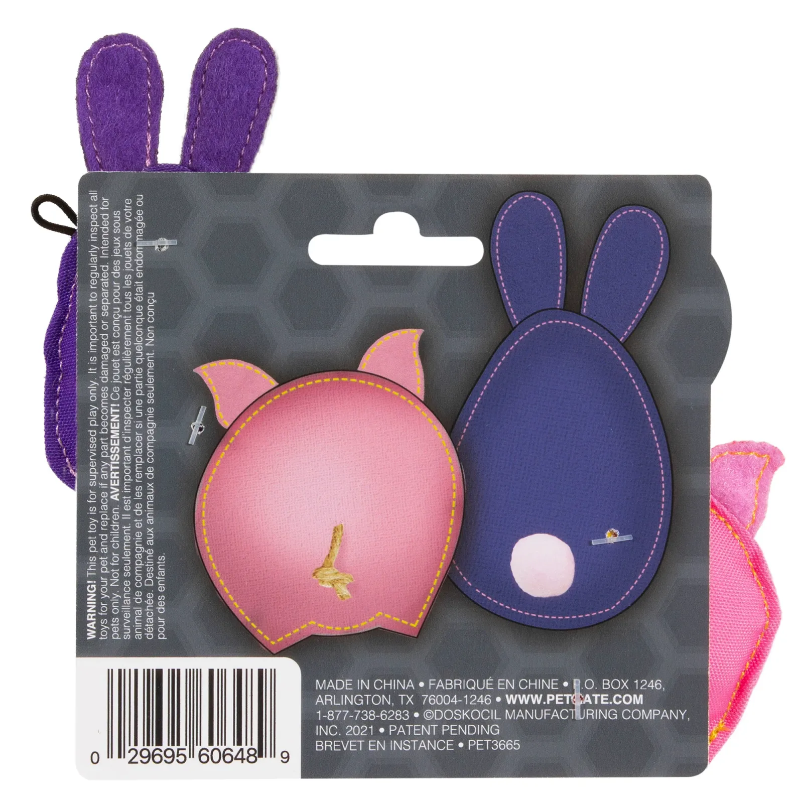 JW Pig-ee & Bunn-ee Catnip Cat Toy Combo - Image 2