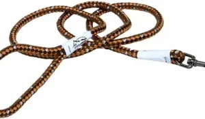 K9 Explorer Reflective Braided Rope Snap Leash - Campfire Orange 6' Lead