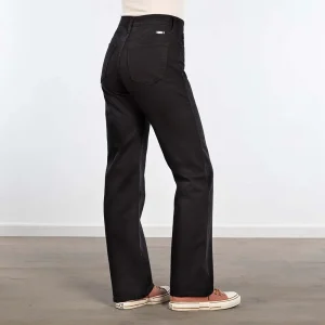 Kancan High Rise Black Straight Jeans