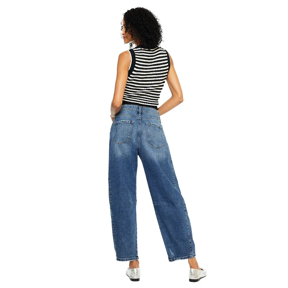 Kancan Women's Dark Low Slung Horseshoe Fit Jean - Image 2