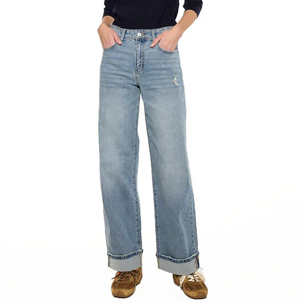 Kancan Women's Medium Wash Wide Leg Jean - Image 2