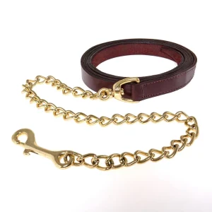 Kathys Show Equipment Dark Oiled Lead with 30in Brass Chain