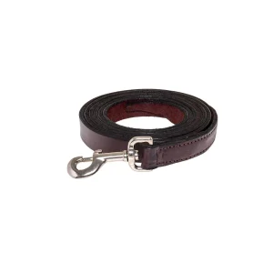 Kathys Show Equipment Dark Oiled Leather Show Lead with Snap