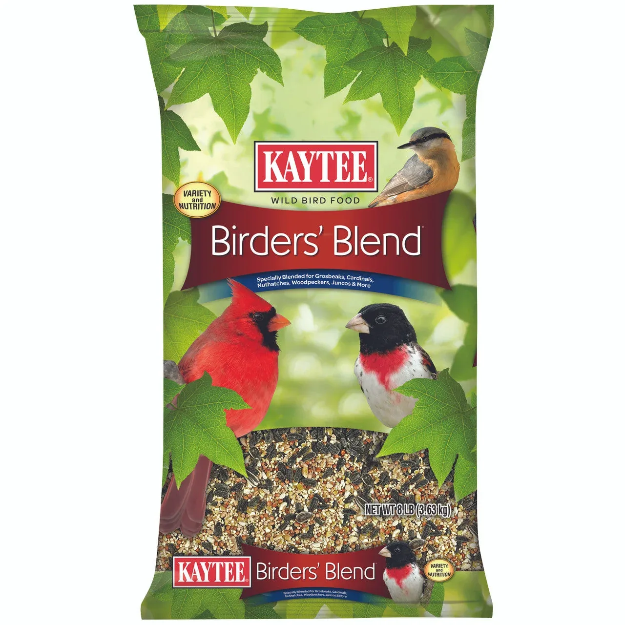 Kaytee Birders' Blend, Wild Bird Food, 8 Pound Bag