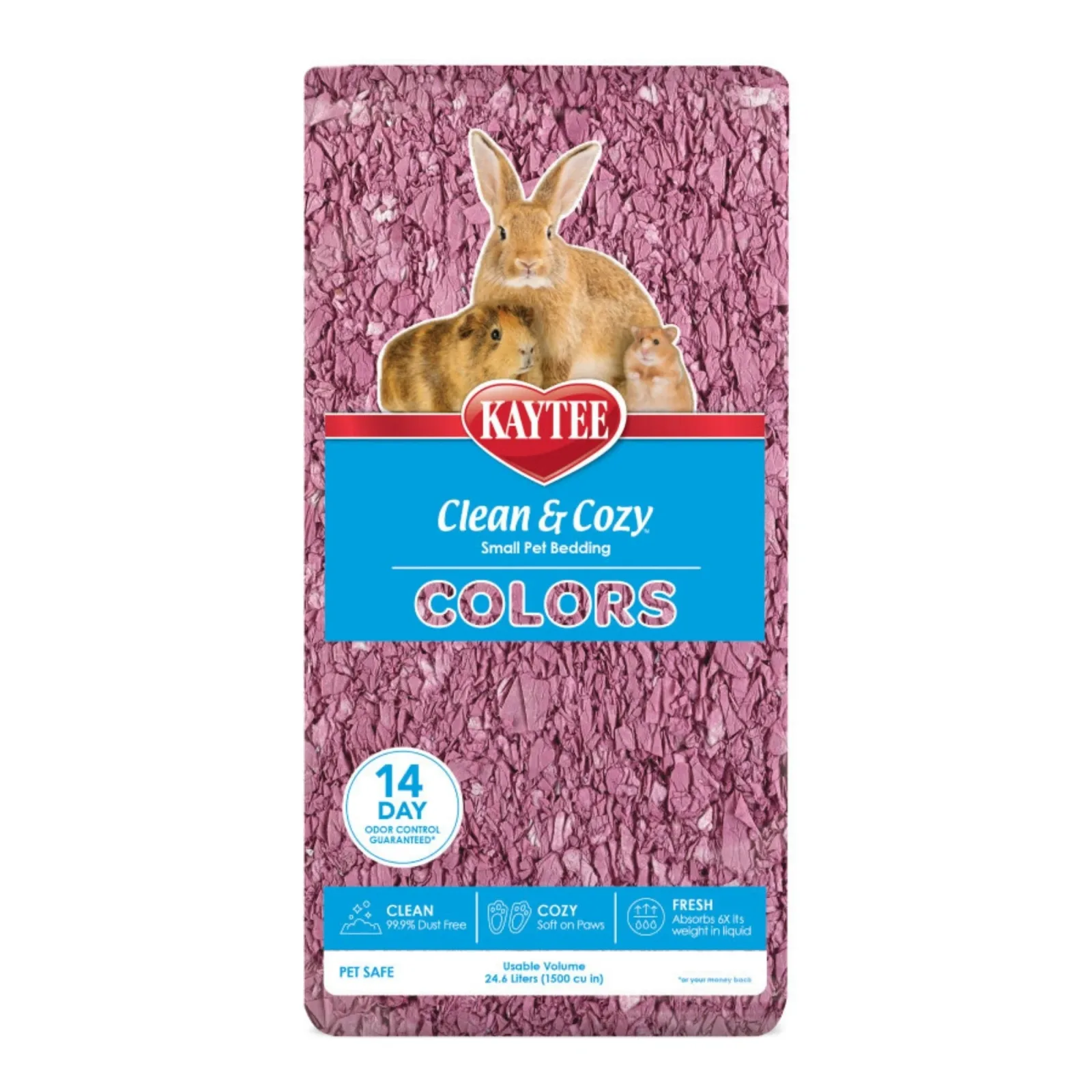 Kaytee Clean Cozy Colors Bedding Plum, 24.6 L