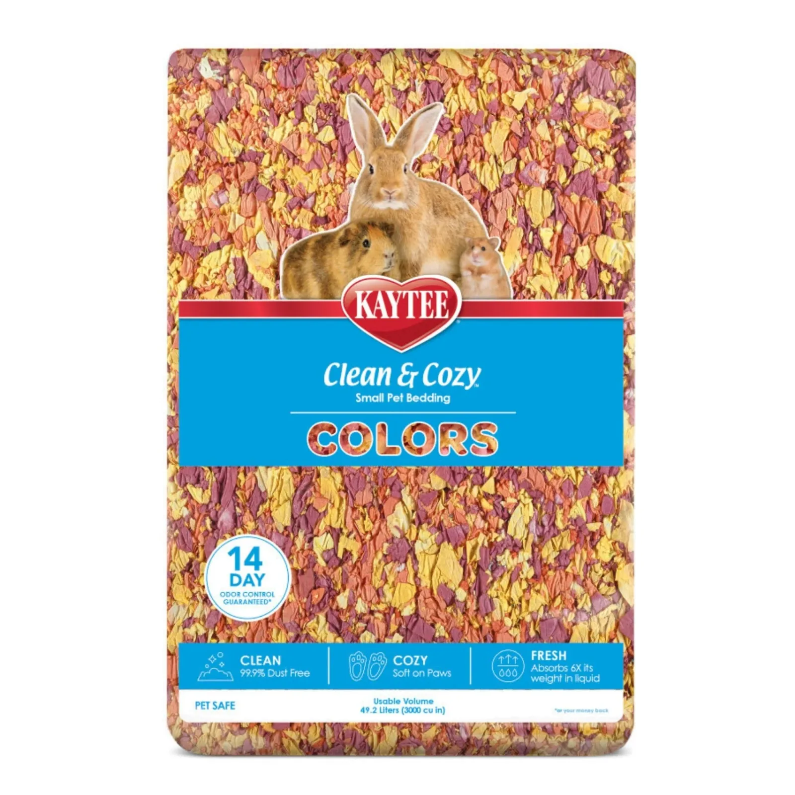 Kaytee Clean Cozy Colors Bedding Sunset, 49.2 L
