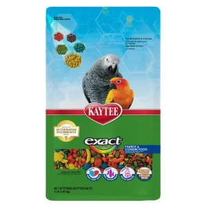 Kaytee Exact Rainbow Parrot & Conure 4 lb, Premium Extruded Food
